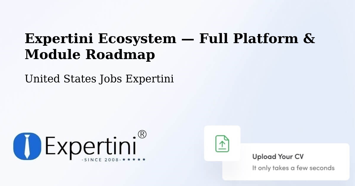 Expertini Ecosystem — Full Platform & Module Roadmap – Buckley